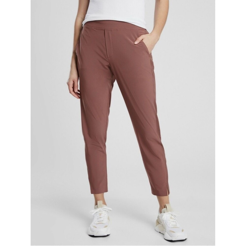 Athleta Brooklyn Ankle Pants Leggings Sz 4 Hearth Rose Casual Chic Athletic